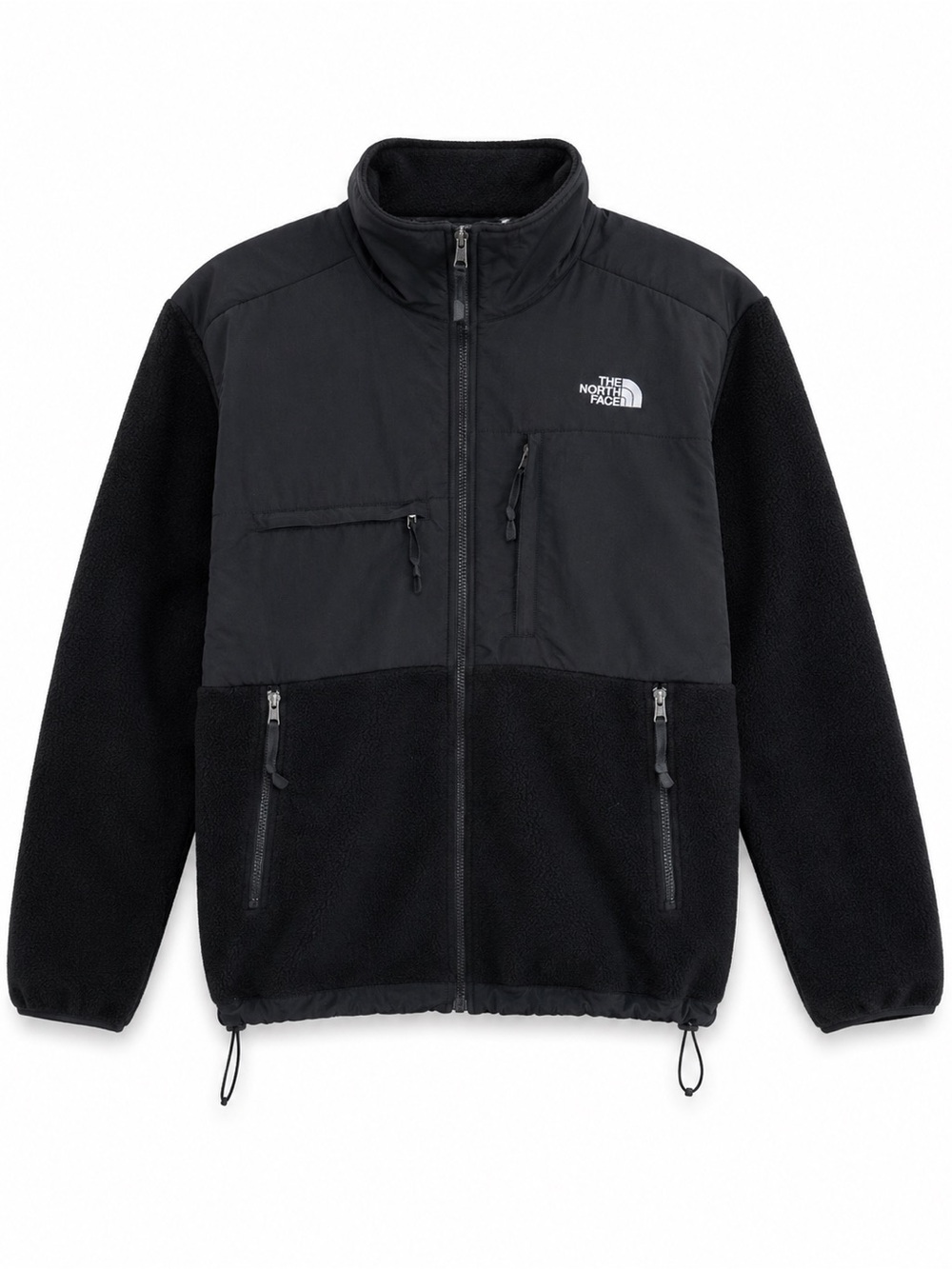 The North Face Denali Fleece Jacket Mens Large Black Polartec Zip Full A193